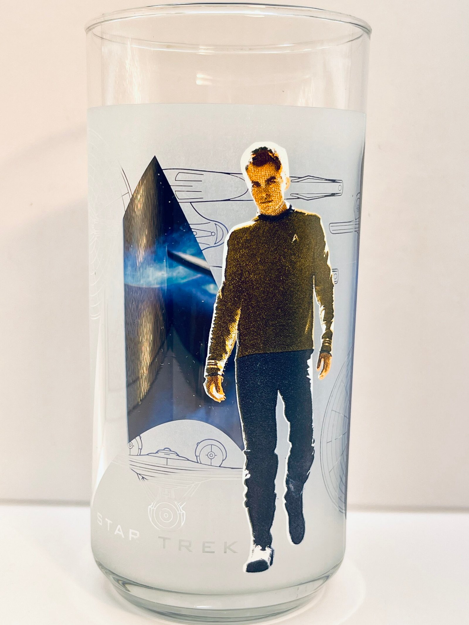 Star Trek Captain Kirk Collectible Glass 2008 Burger King