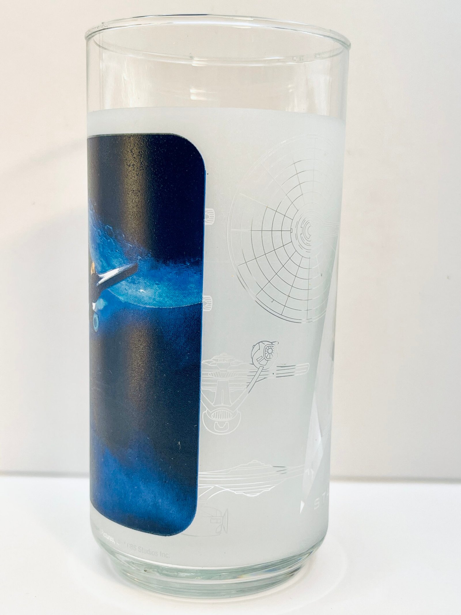 Rare Captain Kirk Star Trek Burger King promotion glass