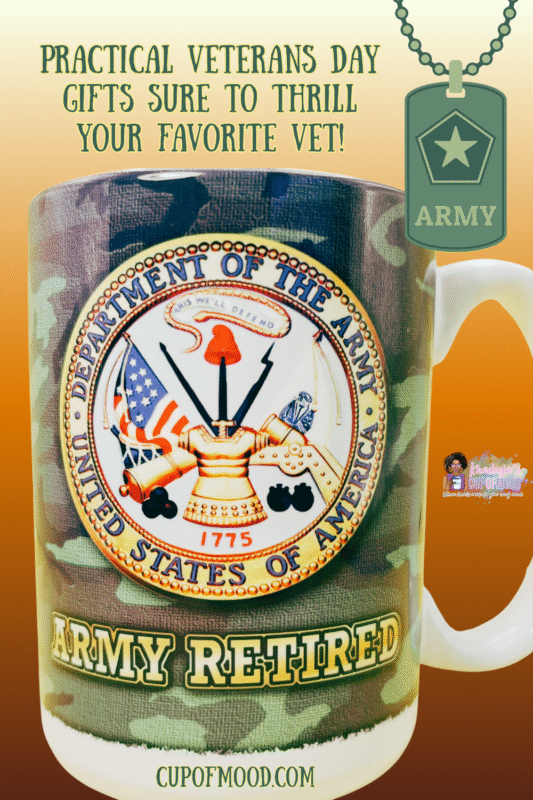 Celebrate your distinguished service with the Retired Army Camouflage Mug!