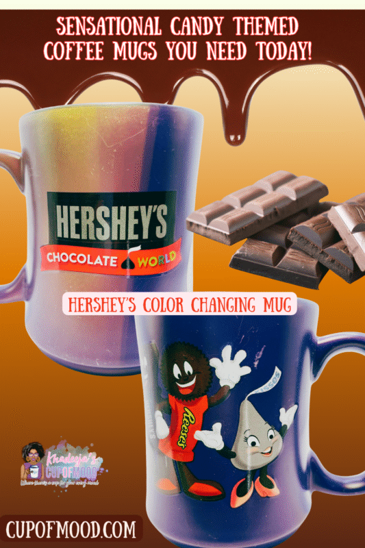 This Hershey’s Color Changing Mug From Hershey World is the perfect souvenir #cupofmood from Hershey World. It even has Hershey Candy Characters.