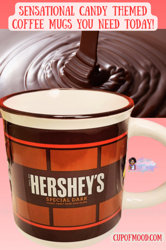 Fans of Hershey’s Chocolate will love this Galerie Hershey’s Chocolate Mug. It shows bars of Hershey’s Special Dark Chocolate.