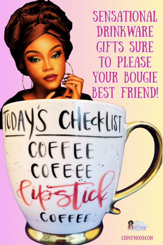 Prima Designs lipstick lover coffee mug with checklist