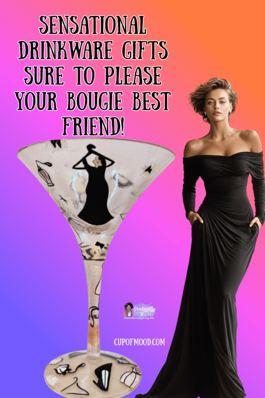 Lolita hand-painted Glamour-Tini martini glass with recipe