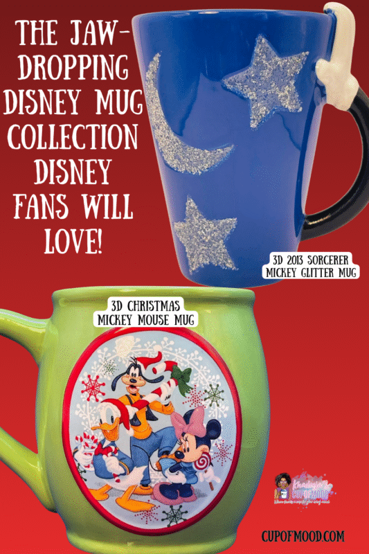 This unique 3D blue latte mug from Walt Disney World goes beyond ordinary drinkware. Unwrap the magic of the season with our 3D Christmas Mickey Mouse Mug! 