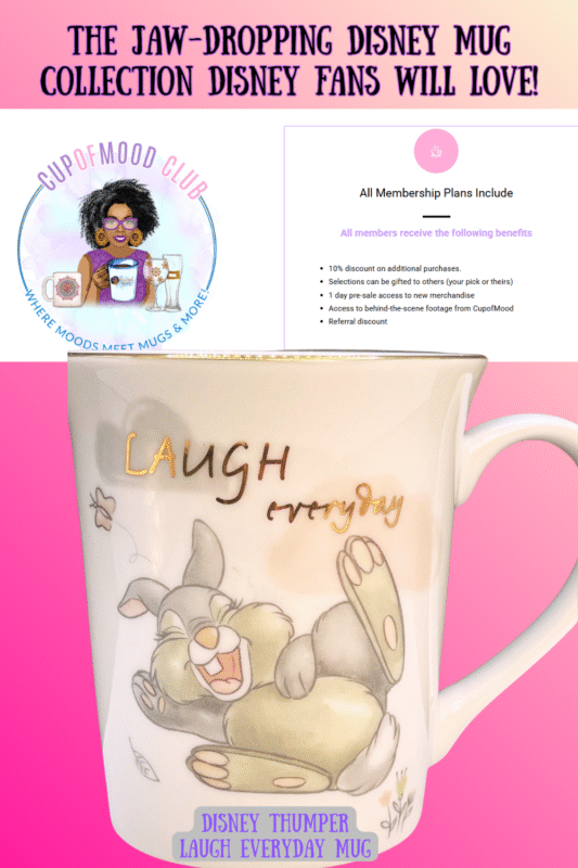 CupofMood Club sign-up banner — join for early access to Disney mug collection drops.