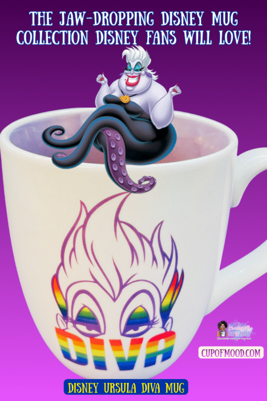 Indulge in a villainous glamour with our Disney Ursula Diva Mug. It’s the perfect #cupofmood and standout piece in the Disney and PRIDE Collections.