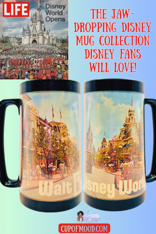 Vintage Walt Disney World Thermo-Serv mug—retro Disney souvenir mug.