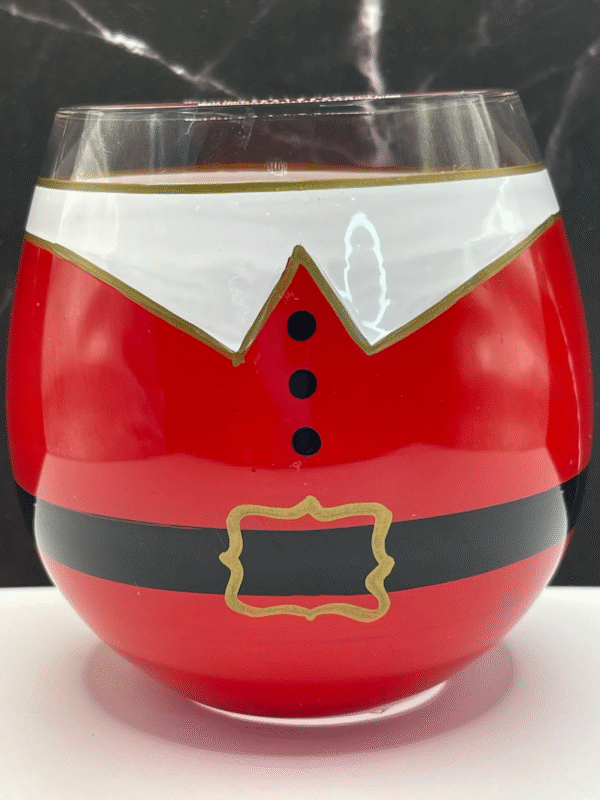 Get ready to spread holiday cheer with the Santa Claus Stemless Wine Glass! It’s the perfect #cupofmood and jolly way to sip your holiday beverages!