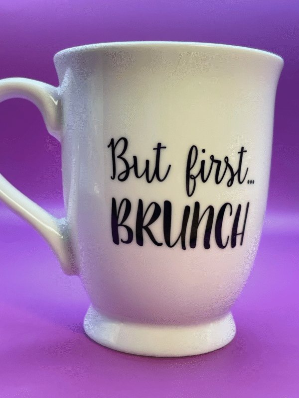 This But First Brunch Mug by Mudpie is the perfect #cupofmood for people who love to meet up for brunch. Especially when Mimosas are involved!