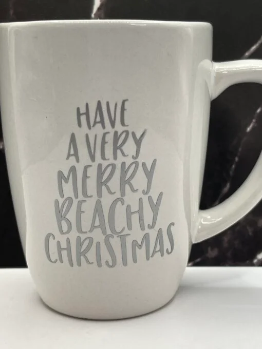 The Have A Beachy Christmas Mug is the perfect #cupofmood when you’re dreaming of sunny shores and ocean breezes this Christmas.