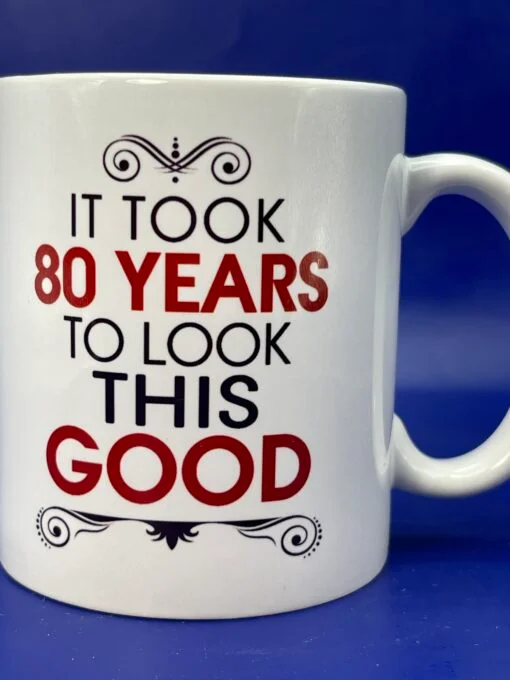 Celebrate the big 8-0 in style with our 80 Look Good Mug! It’s the perfect #cupofmood for the epic 80 year old in your life.