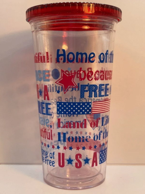If your summer plans involve sunshine, good vibes, and ice-cold drinks, the America Home Free Acrylic Tumbler is the perfect #cupofmood.