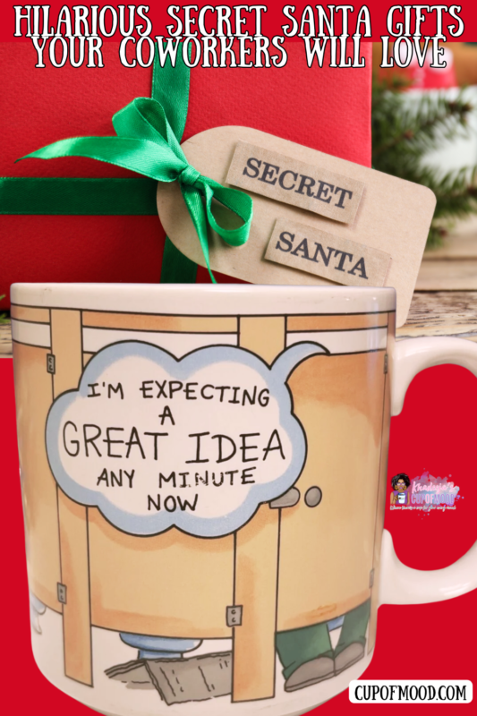 This vintage Great Idea Mug is the perfect #cupofmood for the coworker who tends to hang out in the bathroom instead of working. It’s a bathroom humor mug.

