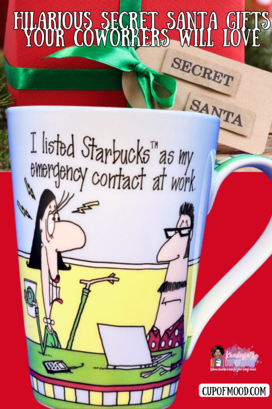 Meet the Claudia Bianchi Starbuck Emergency Contact Mug. It’s the perfect #cupofmood for caffeine lovers and office humor enthusiasts alike!