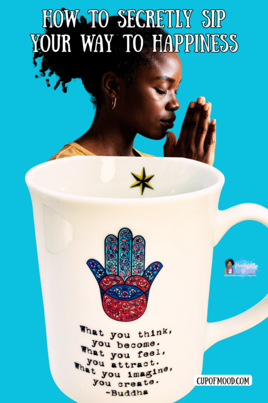 Start your mornings with mindfulness and motivation with this 10 ounce white ceramic mug, the Buddha Hamsa Hand Mug of Inspiration! 