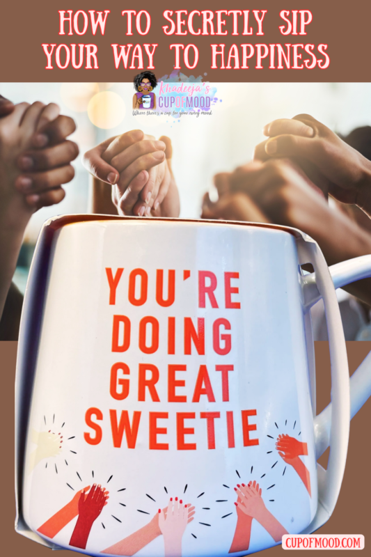 This charming white 16-ounce ceramic mug by Thyme & Table combines style with encouragement with the words, You're Doing Great Sweetie, on both sides.  