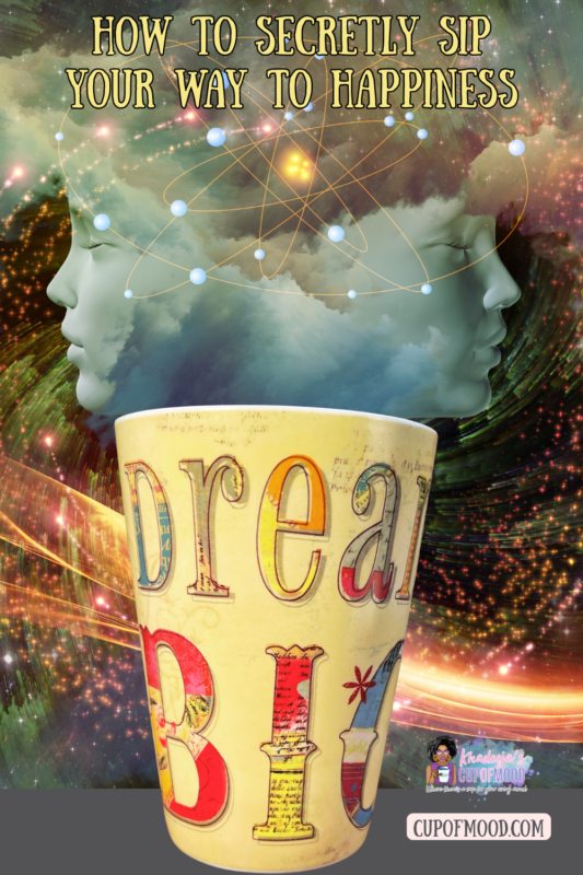 This elegantly designed 14 ounce Motivational Mug by Konitz has the words Dream Big on the front. The words are written in colorful multicolor letters.