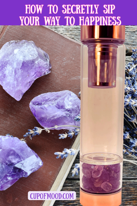 This 15-ounce glass Crystal Infuser Water Bottle with Amethyst is more than just a vessel for your beverages. It’s an experience designed to refresh your body and mind.