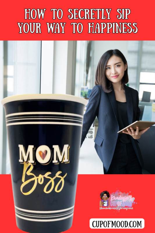 This Mom Boss Coffee Tumbler sleek 10-ounce black ceramic travel tumbler makes a bold statement. 