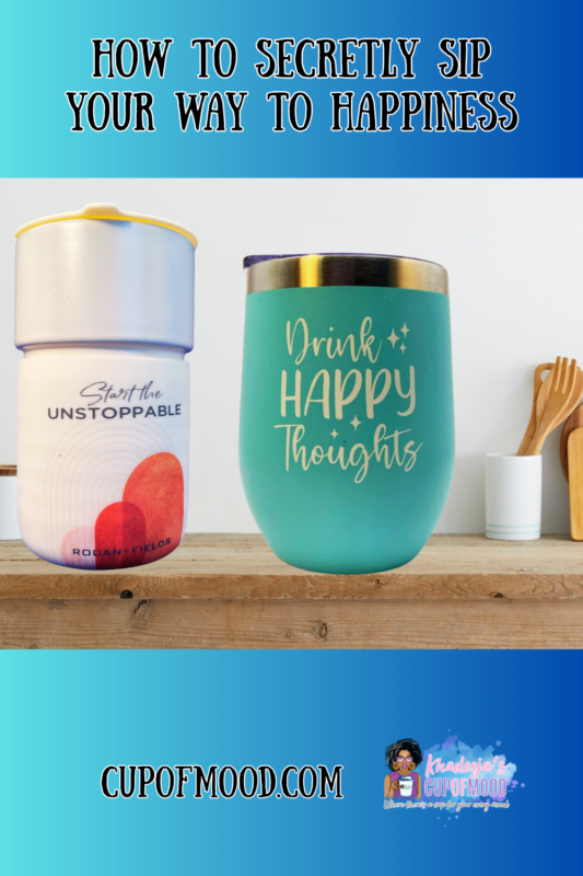 This Drink Happy Thoughts Wine Tumbler stunning 12-ounce stainless steel wine tumbler is here to ensure every sip is filled with positivity and sparkle.