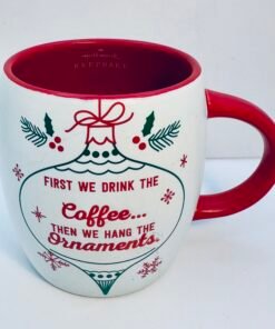 White ceramic ornament coffee cup