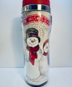 Warm Wishes snowman insulated travel mug