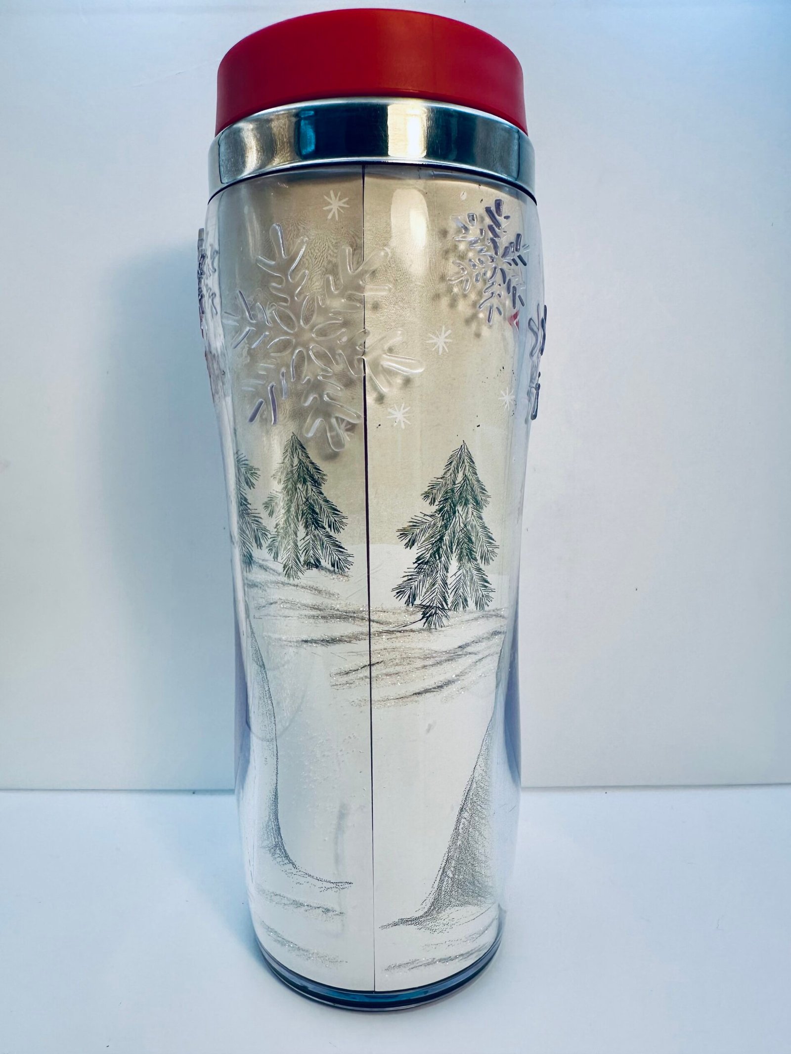 Saint Nicholas Square snowman tumbler with lid