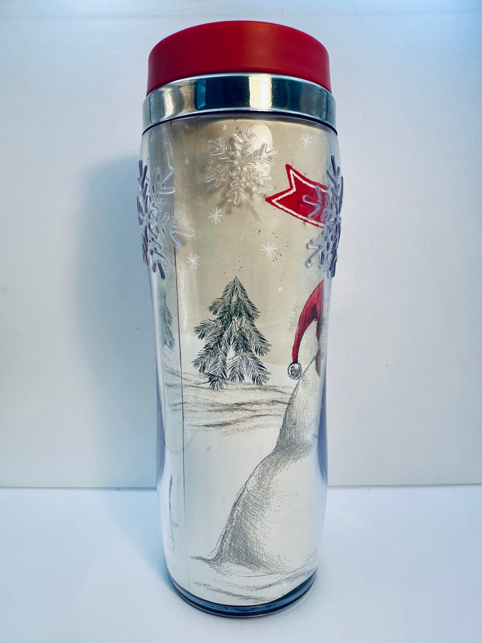 Warm Wishes snowman insulated travel mug