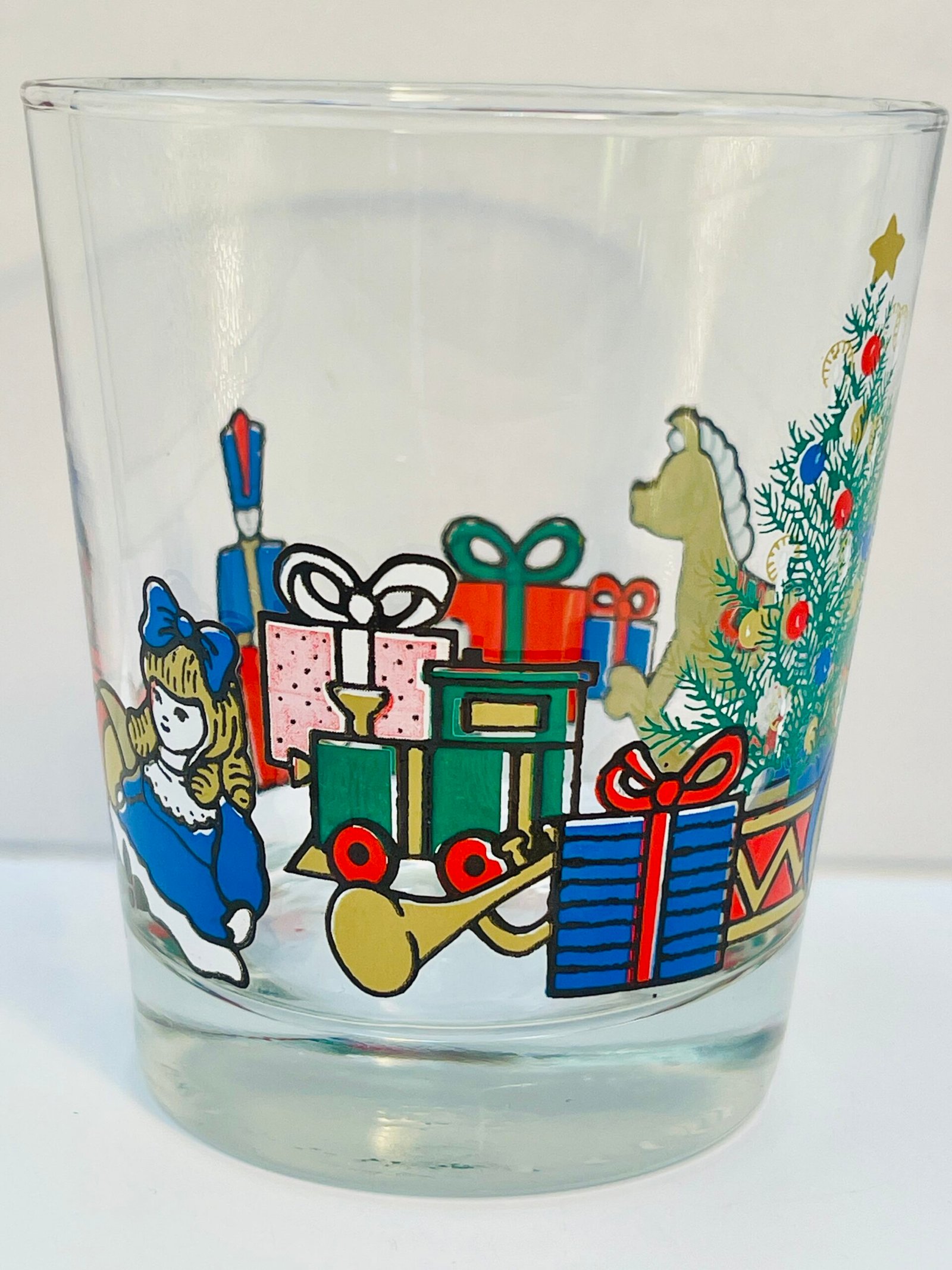 Anchor Hocking old fashioned holiday tumbler