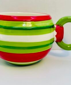 Christmas ornament shaped coffee mug