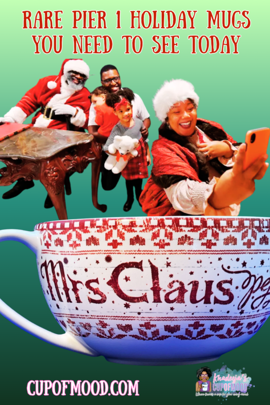 Bring holiday cheer straight to your cup with the Vintage Pier 1 Mrs. Claus Mug. It’s the perfect #cupofmood and a rare collectible that makes every sip of cocoa, coffee, or tea feel a little more magical.