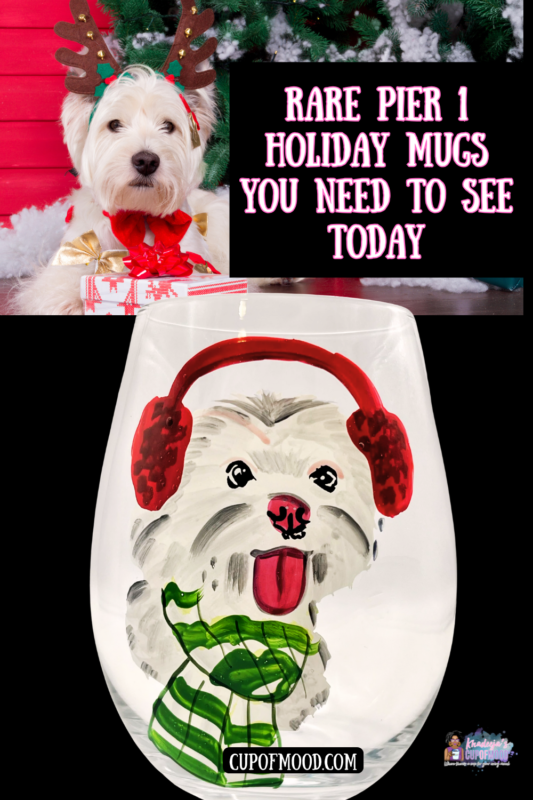 Raise a toast to the holidays with the Pier 1 Christmas Terrier Wine Glass. It’s the perfect #cupofmood and a festive stemless wine glass that combines Pier 1’s signature charm with irresistible seasonal flair.