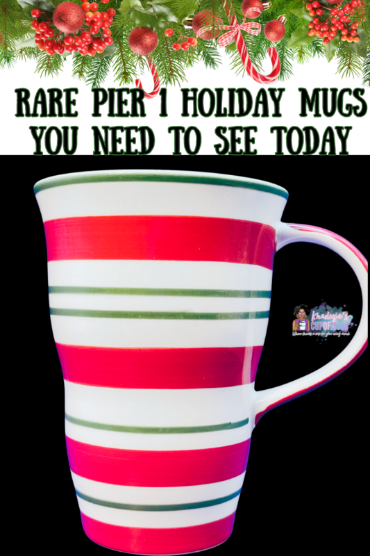 Introducing the Pier 1 Candy Cane Latte Mug. It’s the perfect #cupofmood and a a festive masterpiece that’s about to sleigh your morning coffee game!