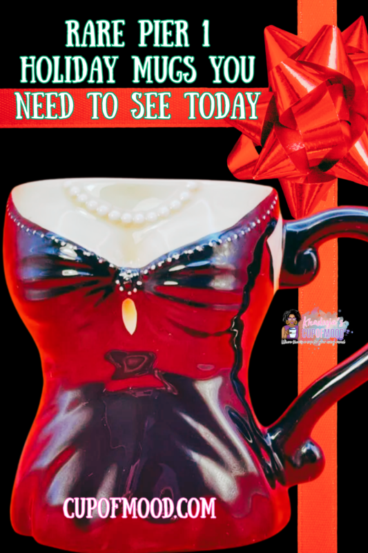 Elevate your coffee experience with the Pier 1 Black Dress Coffee Mug. It’s the perfect #cupofmood and a chic and whimsical addition to your morning routine.