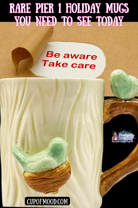 Bring the beauty of nature to your coffee break with the charming 3D Pier 1 Bluebirds Mug. It’s the perfect #cupofmood for any bird lover.