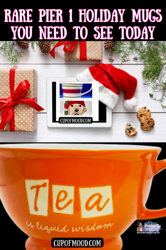 Start your day with a sip of enlightenment from the Pier 1 Jumbo Orange Tea Wisdom Mug. It’s the perfect #cupofmood for those who appreciate a good laugh with their morning brew.