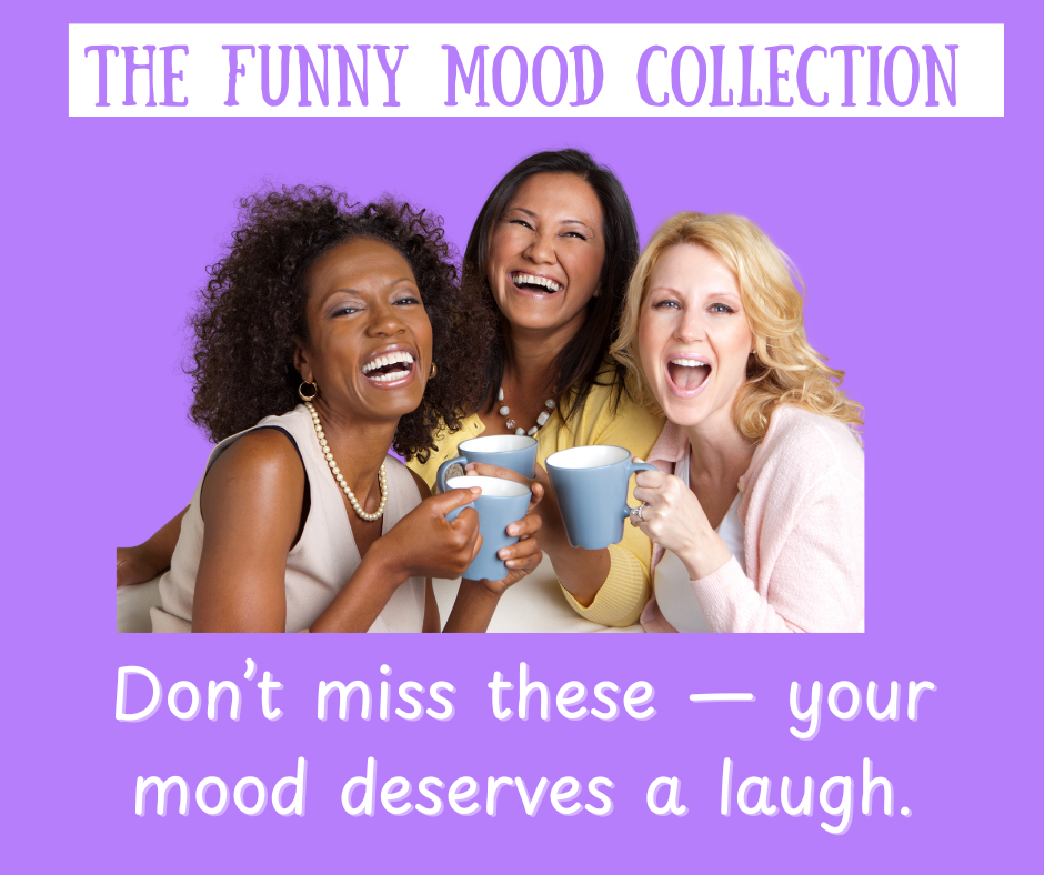 The Funny Mood Collection featuring one-of-a-kind funny mugs and drinkware curated to make you laugh