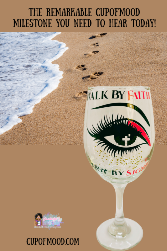 Elevate your wine nights with inspiration and elegance with the Walk by Faith Wine Glass. It’s the perfect #cupofmood to sip with purpose and style.