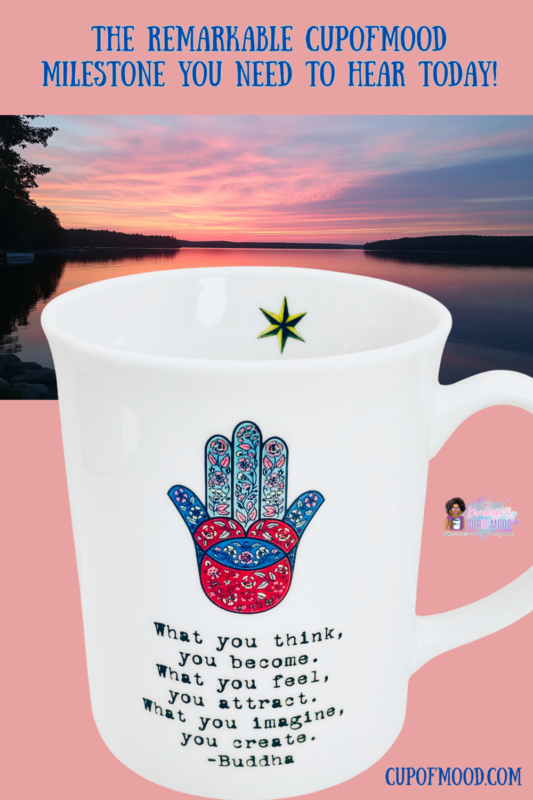 Start your mornings with mindfulness and motivation with the Buddha Hamsa Hand Mug of Inspiration! It’s the perfect #cupofmood and beacon of positivity and protection!