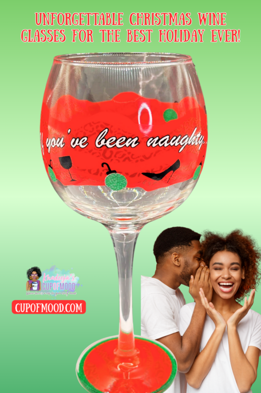 Spill the tea—or the wine—this holiday with the playful Been Naughty Details Wine Glass! It’s the perfect #cupofmood to toast to those holiday secrets.