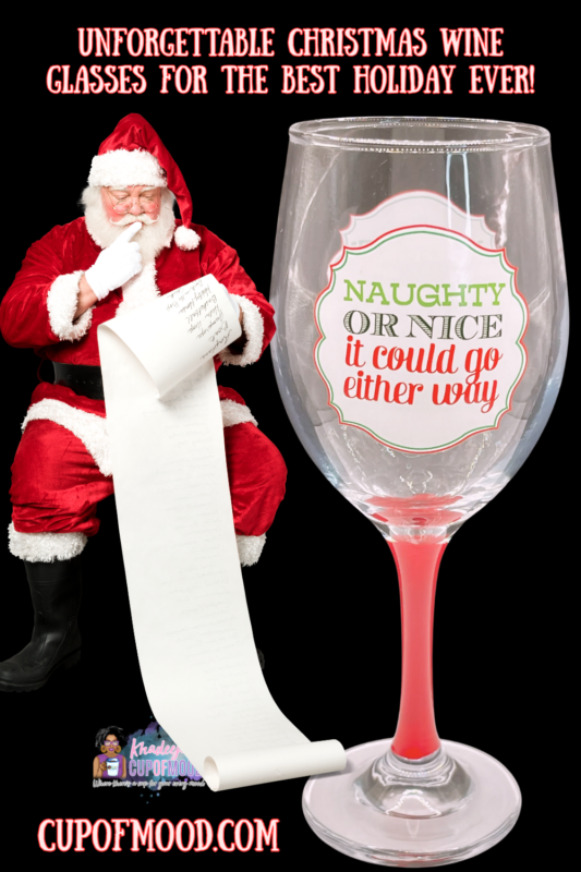 Make spirits bright with the Naughty Nice Either Way Wine Glass. It’s the perfect #cupofmood and the perfect addition to your holiday collection!