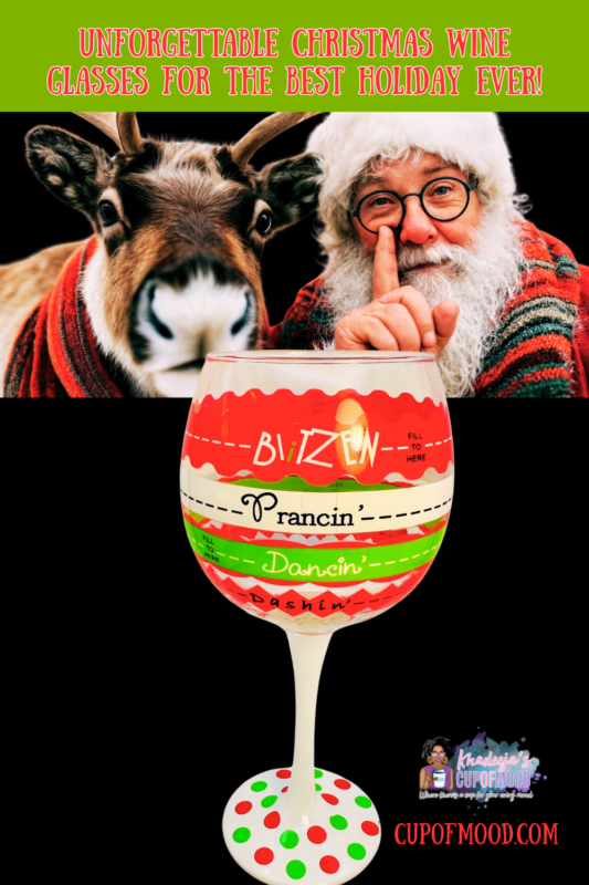 The Reindeer Humor Christmas Wine Glass is the perfect #cupofmood and the ultimate holiday goblet for anyone who likes their cheer poured by the ounce… or by the reindeer.
