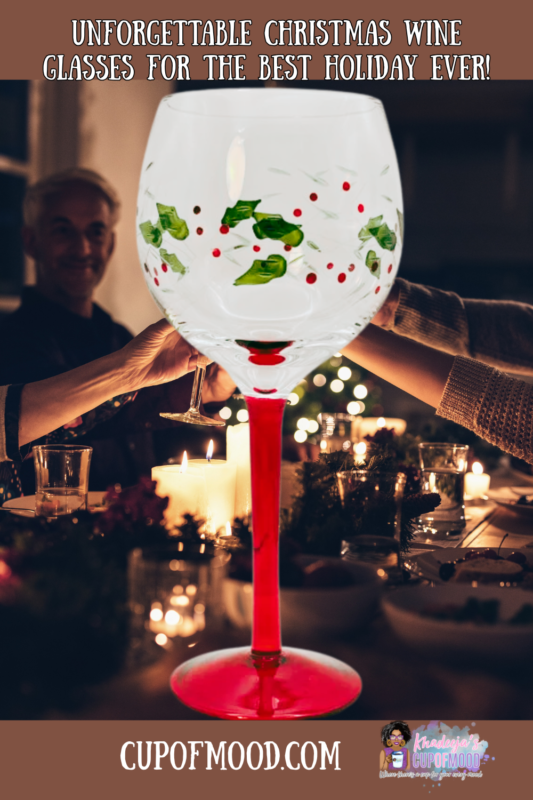 Unleash the holiday spirit in every sip with the Pfaltzgraff Winterberry Wine Goblet.