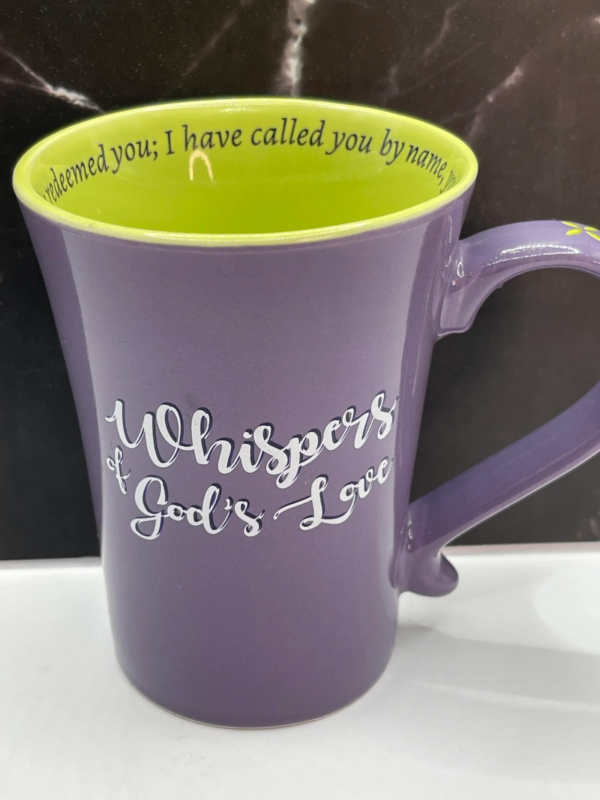 Experience divine reassurance with every sip from the Whispers God’s Love Mug. It’s the perfect #cupofmood and heartfelt reminder of God’s unwavering love.