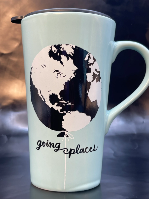 Get ready to embark on your next adventure with the Hallmark Going Places Travel Mug. It’s the perfect #cupofmood and companion for wanderlust-filled souls!