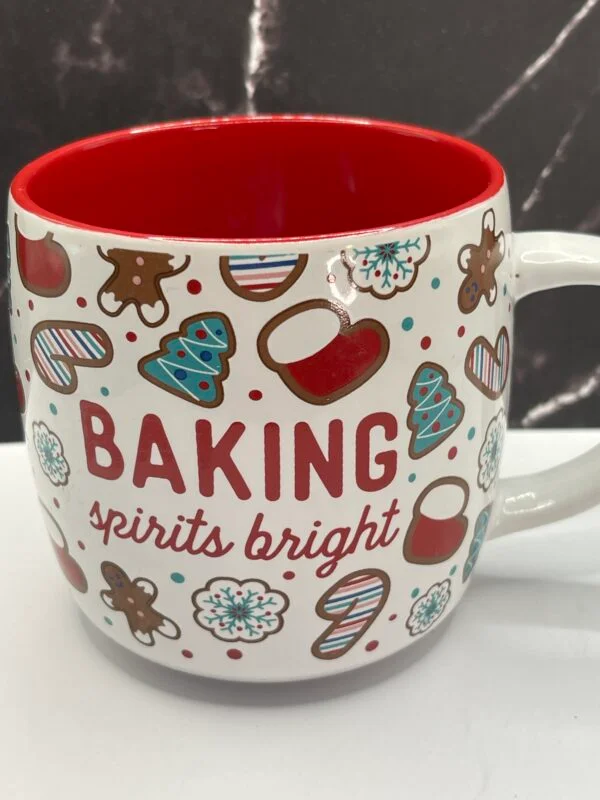 Celebrate the joy of baking and the spirit of the season with the Baking Spirits Bright Mug!  It’s the perfect #cupofmood to stir up holiday cheer.