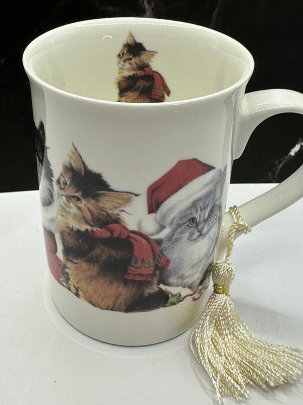 Calling all cat lovers! The Cute Christmas Cats Mug is the perfect #cupofmood to bring a dash of feline charm to your holiday season.