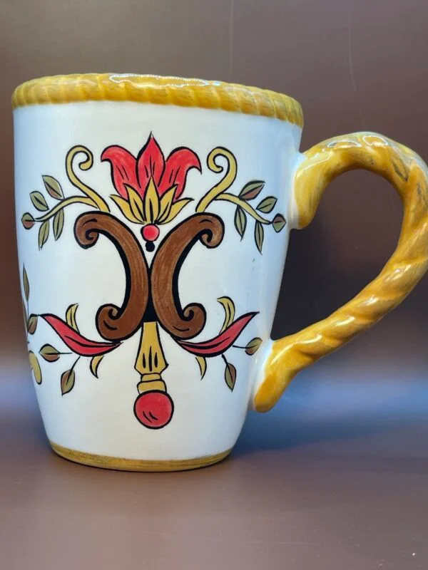 Sip in style with the Pier 1 Oralia Floral Coffee Mug.