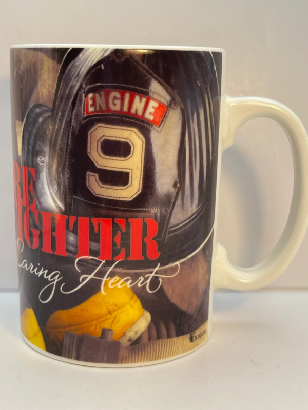 Honor bravery, strength, and heart with the Firefighter A Caring Heart Mug. 