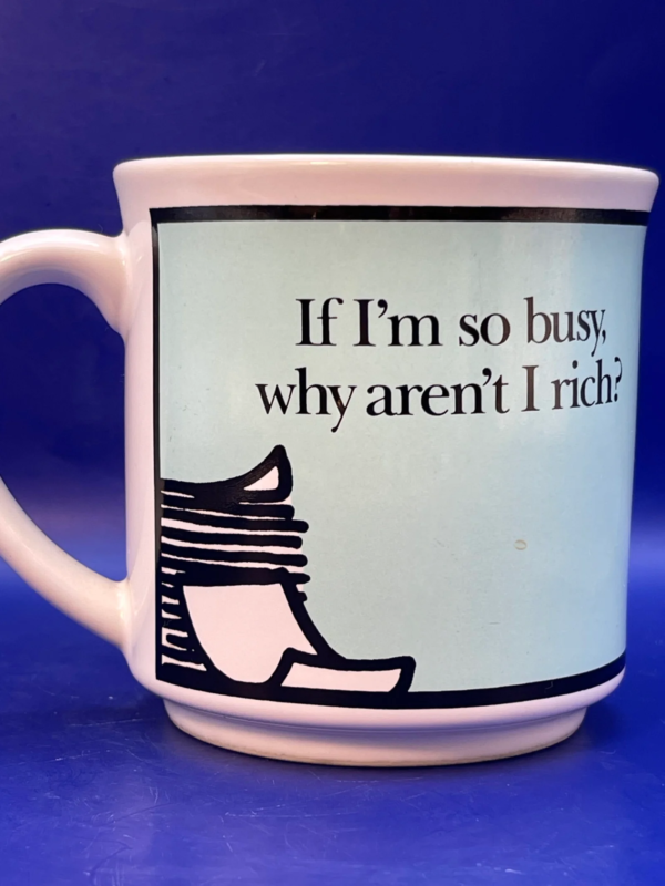 Introducing the Why Not Rich Mug, your daily dose of office humor. It’s the perfect #cupofmood and a stylish companion for those caffeine-fueled workdays!